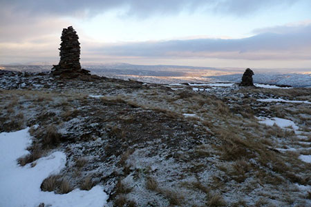 The conical cairns on Fountains Fell, Yorkshire Dales