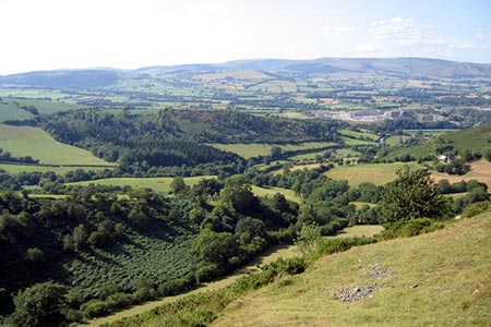 View from the Offa's Dyke Path on the Hergest Ridge