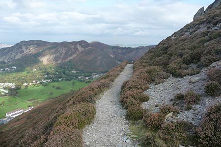Part of the Jubilee Path around Foel Lus, Conwy