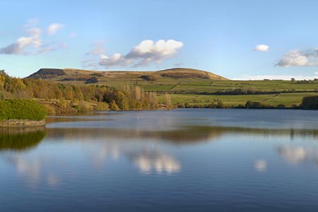 Bottoms Reservoir is one of the Longdendale Reservoirs near Tintwistle
