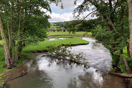 River Lugg at Discoed, Lugg Valley, Powys