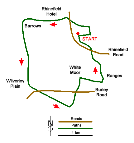 Route Map - Rhinefield Walk near Brockenhurst Walk